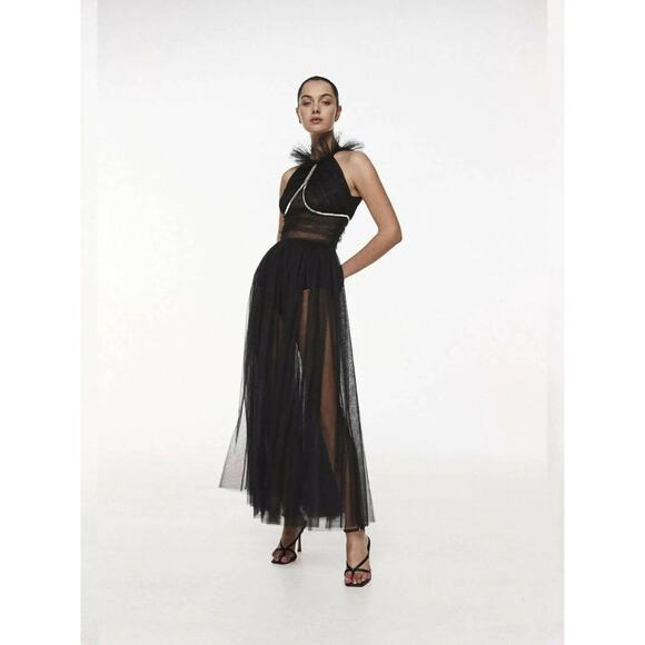 Rachel Gilbert Dresses & Skirts - ❤️Rachel Gilbert Halterneck Tulle Maxi Dress❤️